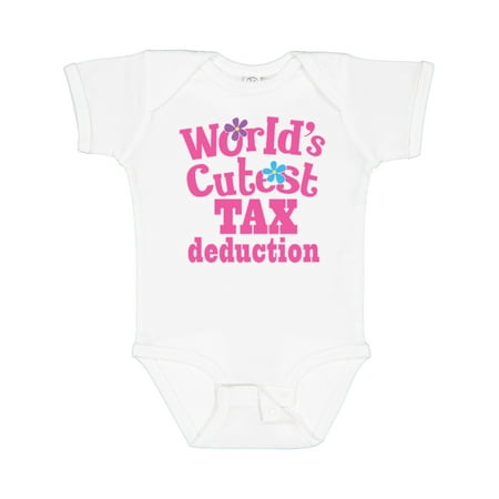

Inktastic Tax Deduction Worlds Cutest Girls Girls Baby Bodysuit