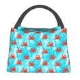 thumbnail image 1 of Fotbe Crab Swims In The Ocean Bolsa Térmica Portátil con Estampado, Bolsa de Entrega de Alimentos Aislada, Bolsa Reutilizable de Gran Capacidad para Comidas y Supermercado, 1 of 6