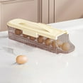 thumbnail image 1 of Refrigerator Door Rolling Organizer Shelf Bracket Organizer Refrigerator Stackable Portable Organizer Kitchen Storage Boxes, 1 of 6
