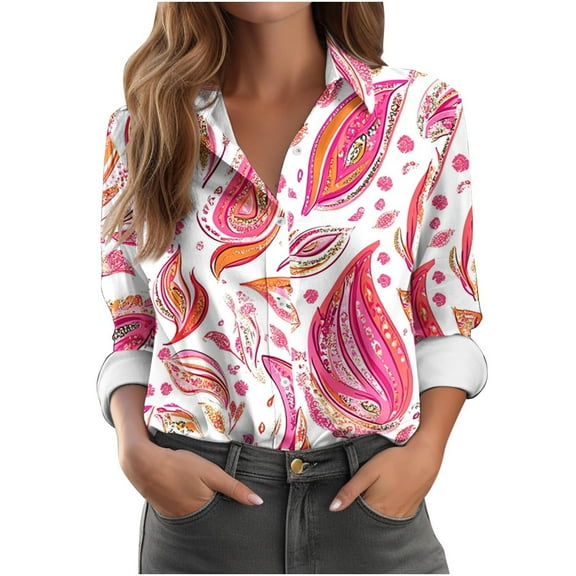 SHE IS My Items White Shirts for Women Fall Long Sleeve Tops for Women Dressy Cotton White Blouse for Women Linen Active Tops for Women Plus Size