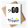 thumbnail image 1 of Go avant-Propos Bass Notes Expression Cartes de Mariage Félicitations Enveloppes de Voeux, 1 of 3