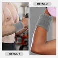 thumbnail image 3 of BESTYASH 4 Pcs Bracelets pour Sports Noir pour Entraînement Femmes Athlètes, 3 of 8