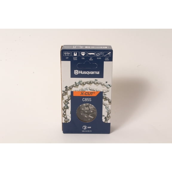 Genuine Husqvarna 585548972 20" 3/8" .058" 72 DL Chainsaw Chain Loop C85S X-Cut