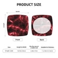 thumbnail image 6 of Gaeub Red Line Square Chair Seat Covers, Stretch Fitted Printed Chair Seat Cushion Cover for Kitchen, Office - One Size, 6 of 9