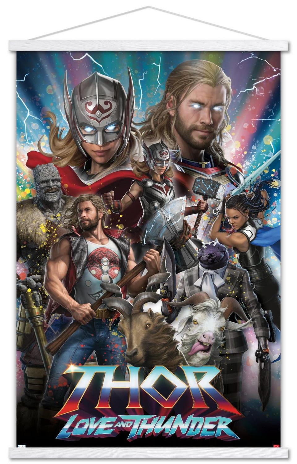 Marvel Thor: Love and Thunder - Amazing Wall Poster, 22.375" x 34" Framed