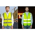 thumbnail image 4 of Toptie Class 2 High Visibility Mesh Safety Vest With 9 Pockets and Reflective Strips, Meets ANSI/ISEA Standards, 4 of 7
