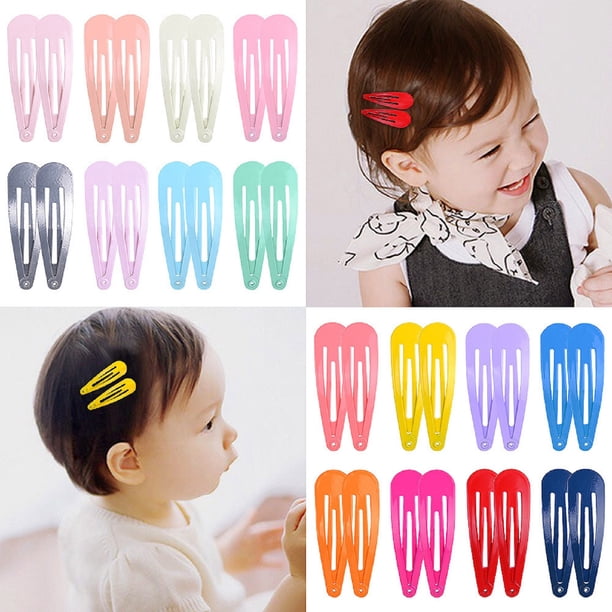 Ganfancp Macaron Color Clip For Kids Water Drop Metal Hair Clip Girls' Hair Clips Artículos En Liquidación 1X20 Clips