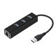 thumbnail image 1 of USB3.0HUB + Hub de tarjeta de red Gigabit 3 puertos USB 3.0 Gigabit Ethernet LAN Rj45 Adaptador de red Hub a 1000mbps LingWen 8390605730627, 1 of 1