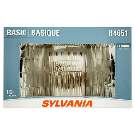 Sealed Beam Lamp - Sylvania H4651 Basic Sealed Beam Headlight, Contains 1 Bulb