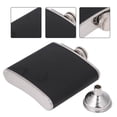 thumbnail image 4 of Portable Wine Whiskey Flask With Stainless Steel Beautiful And Small Leather Hip Alcohol Bottle Cotainer, 4 of 8