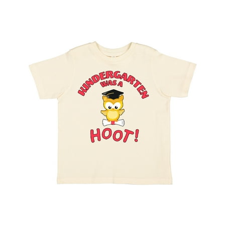 

Inktastic Kindergarten Was a Hoot! Cute Graduation Owl Gift Toddler Boy or Toddler Girl T-Shirt