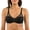 Black, variant on Luxlacy Full Bust Lace Padded Bra, Black, 34DD