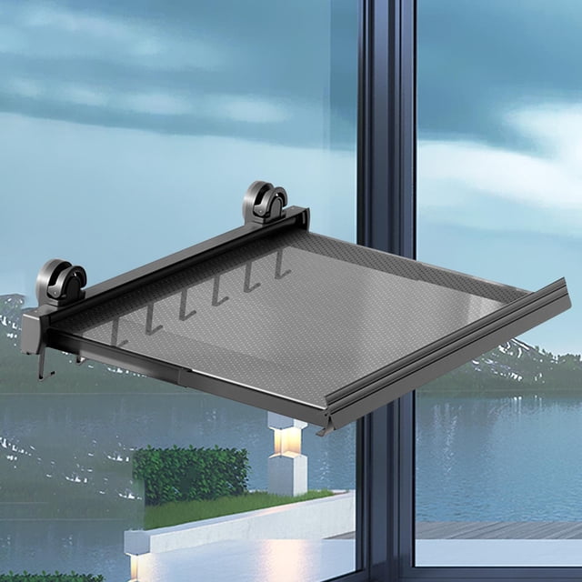 Tendedero retráctil de malla para secar ropa, ahorra espacio, toallero de baño, ganchos para toallas, para balcón, dormitorio, vestíbulo y hogar. 40cmx60cm 8 ganchos