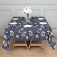 thumbnail image 3 of Pioneer Flower Floral Print Pattern Square Tablecloth, Waterproof Wipeable Spillproof Washable Table Cover for Home Kitchen Party Decor, 42"x42", 3 of 6