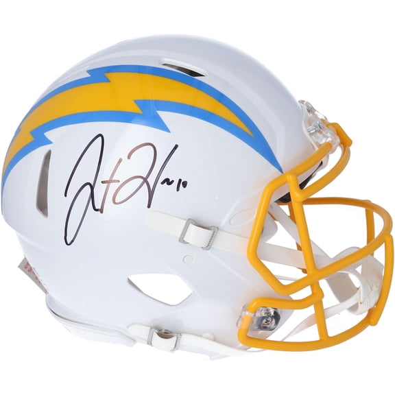 Justin Herbert Los Angeles Chargers Autographed Riddell Speed Authentic Helmet - Fanatics Authentic Certified