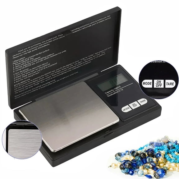 Pocket Digital Scale 1000g x 0.1g Precise Gold Coin Jewelry Gram Balance Weight