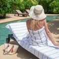 Arkwright Las Rayas Chaise Lounge Cover 100 Cotton Terry Pool Towel