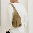 thumbnail image 4 of Messenger bag for Men,Small Sling Crossbody Backpack Shoulder Bag for Men Women,Canvas Strap Backpack Sling Bag, 4 of 8
