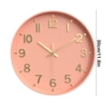 thumbnail image 3 of EGNMCR Wall Clock Silent Wall Clocks Battery Operated 12 Inch Modern Non Ticking Analog Clock Decorative For Kitchen Office Bathroom Bedroom clock clock, 3 of 6