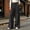 Black, variant on Women Corduroy Wide Leg Pants High Waist Button Zipper Pleated Trousers Loose Casual Palazzo Pants with Pockets