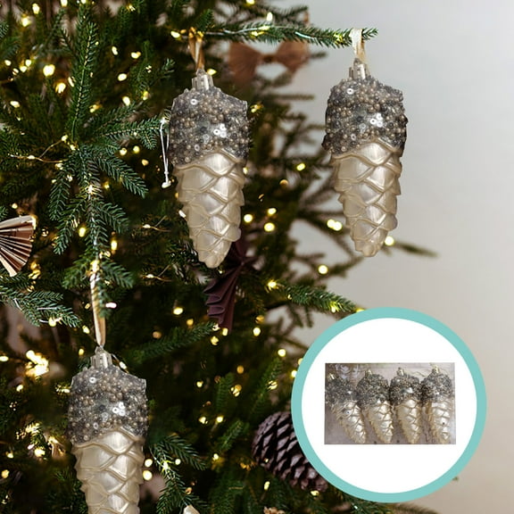 Christmas Ball Bauble Ornament Glittering Christmas Indoor Outdoor Hanging Decoration Holiday Party Wedding Halloween Thanksgiving Valentine's Day Decor