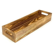 Wood Serving Tray 15x5 Inch Long for Rustic Kitchen Decor, Farmhouse Home Decoration, Gifts and Crafts