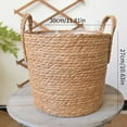 thumbnail image 4 of Clearance! Flower Pots Bamboo Basket Weaving Flower Basket, Dienrx Plant Basket Seagrass Basket Stylish Indoor Boho Basket Versatile Planter Basket Or Rattan Planter Woven Seagrass Baskets for Home, 4 of 6
