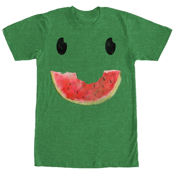 Men's Lost Gods Watermelon Smile  Graphic Tee Kelly Heather X Large