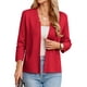 thumbnail image 1 of Jersey Blazer GRACE KARIN de punto ligero para mujer, color rojo S, 1 of 6