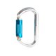 thumbnail image 1 of Accesorio de mosquetón de escalada Accesorios profesionales de escalada en roca Herramientas de bloqueo de seguridad simples Bloqueo Quickdraw para deporte al aire libre azul sidaley OD019585-02, 1 of 6