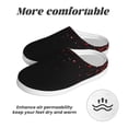 thumbnail image 6 of Yiaed Red Glitter1 Print Slippers Fuzzy Warm Cozy Slippers Non Slip House Slippers For Indoor Outdoor Slippers House Slippers-11, 6 of 7
