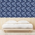thumbnail image 3 of Ambesonne Springtime Peel & Stick Wallpaper for Home, Asian Leafy Branches Art, 13"x72", Dark Lavender Ceil Blue, 3 of 5