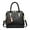 Black, variant on Fashion Top Handle Satchel for Women Detachable Strap Leather Handbags Purses Zipper Compartments Crossbody Shoulder Tote Bag Black