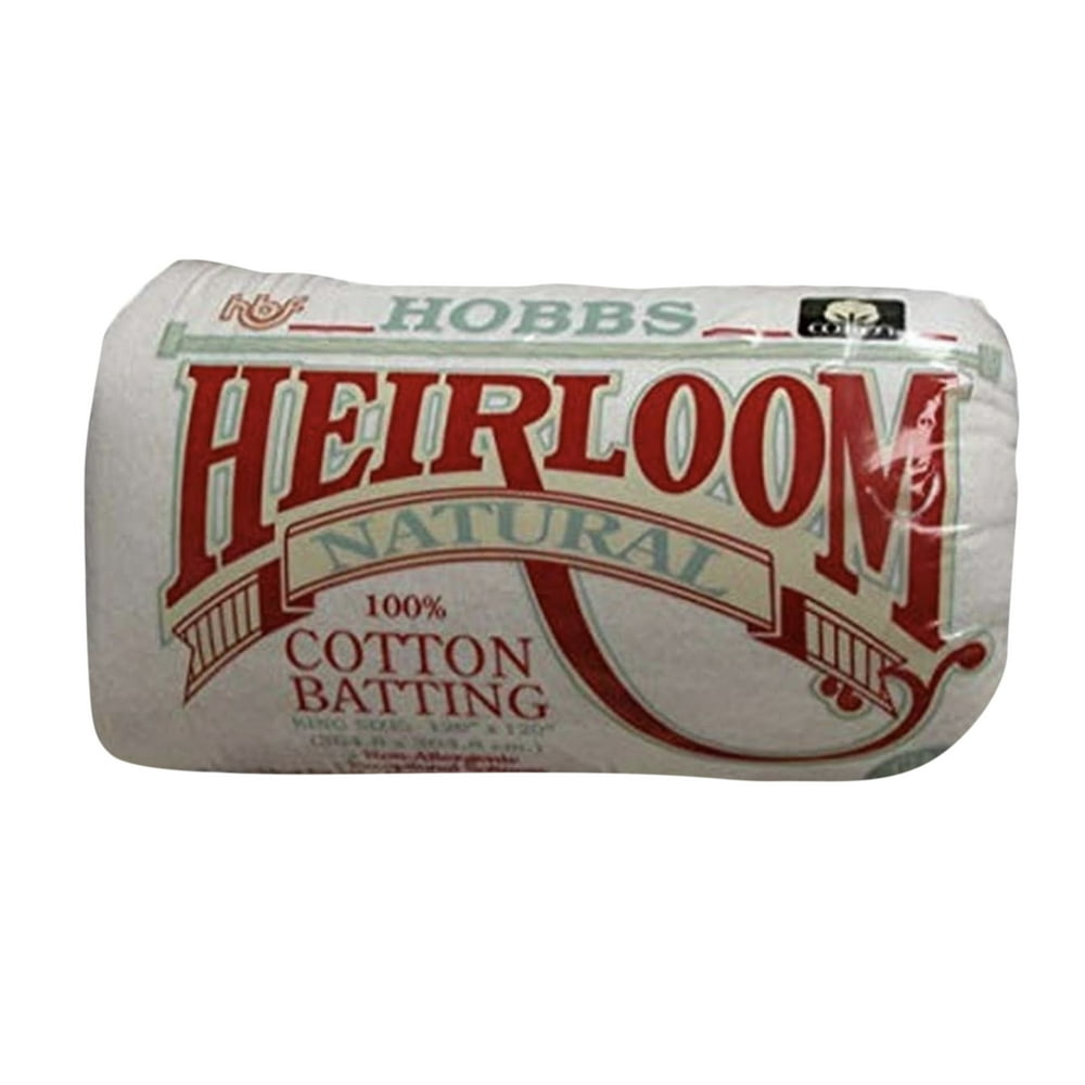 Hobbs Heirloom 100 Natural Cotton Batting 120" x 120" King