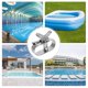 thumbnail image 3 of unbranded 1Ud Cabrestante De Cable Para Cubierta De Piscina Resistente A Lluvia Y Nieve Con Acabado Plateado, 3 of 6