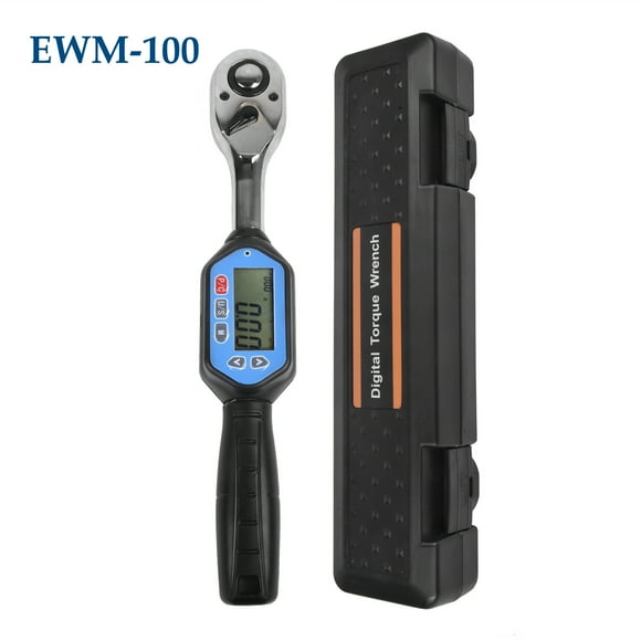 EWM-100 Digital Torque Wrench 1/2 Drive Max. 73.7ft.lb Torque Accurate to ±2% with Buzzer LED Indication and Peak Trace Tracking