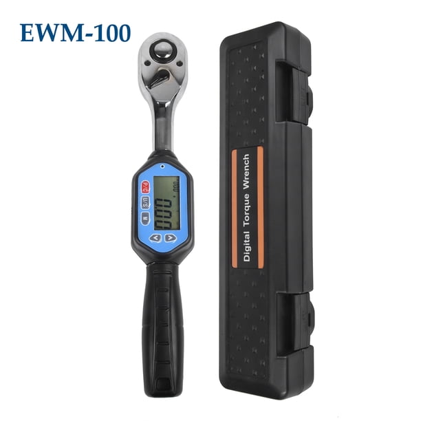EWM-100 Llave dinamométrica digital 1/2 accionamiento cuadrado máx. Par de torsión de 73.7ft.lb con Tomshoo Llave de torsión