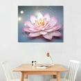 thumbnail image 2 of ONETECH   Pink Lotus Flower Wall Art Canvas Paintings Printed On Wall Ready To Hang Artwork For Living Room Decor, 2 of 4