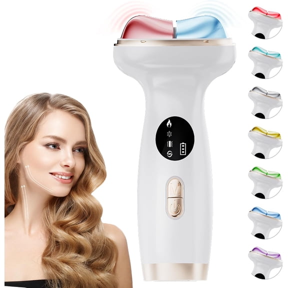 2025  Advanced Dual-Mode Beauty Device - 7-Way Facial Sculptor with Heating/Cooling   Microcurrent   LED