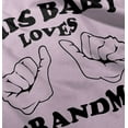 thumbnail image 5 of This Baby Loves Grandma Two Thumbs Romper Boys or Girls Infant Baby Brisco Brands 12M, 5 of 7