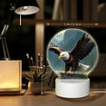 thumbnail image 6 of Pofeuu Forest River Bald Eagle Print LED Christmas Night Light Lamp Base Gift DIY 3D Clear Acrylic Blank Engrave Sheets for Room Cafe Bar Birthday Party Decoration, 6 of 9