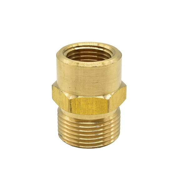 Interstate Pneumatics PW7150 Pressure Washer M22 x 1/4" FNPT Brass Adapter, 4000 PSI