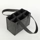 thumbnail image 2 of Portabotellas de vino Ounissouiy elegante de fieltro gris, 2 of 6