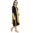 thumbnail image 4 of Atasi Casual Black Gotta Patti Work Rayon Straight Kurti Indian Women Clothing - 20, 4 of 6