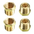 thumbnail image 6 of Brass Pipe Fitting Reducer Adapter 1/2NPT Male x 3/8NPT Female for Water Oil Air Pressure Gauge, Pack of 4, 6 of 6