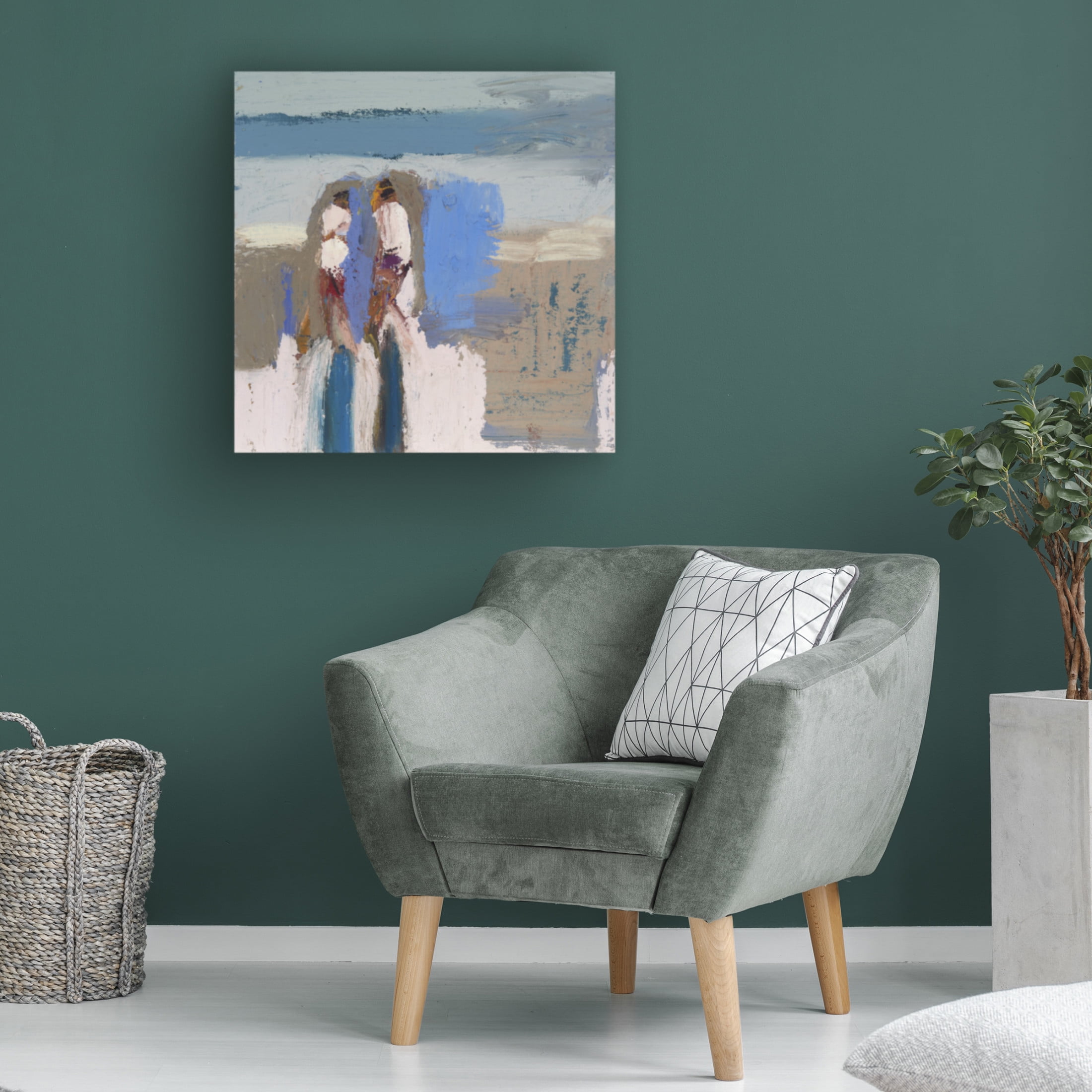 Canvas Wall Art - Erin McGee Ferrell 'Shell Gathers VI' Wall Art for Living Room, Bedroom, or Office Décor by Trademark Fine Art - 18 x 18 Inches