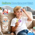 thumbnail image 4 of 10 packs of reusable gel ice packs for children - flexible cold compress to relieve teething pain, infant fever, swelling, and bruises - soft, leak-proof ice packs first aid kit, for home and outdoor, 4 of 4