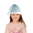 thumbnail image 5 of Haiem Blue Marble Pattern Santa Hat Confortable Velvet Christmas Hat for Christmas Party Favors Fit for Adults and Kids, 5 of 6