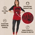 thumbnail image 5 of Lazyone Women's Soft Casual Pajama Leggings and Tall Tee Sets With Cute Fun Prints, Lost in Dreams, 5 of 7
