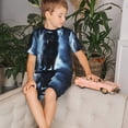 thumbnail image 4 of Fotbe Night Scene of Wolves Pijama Estampada de 2 Piezas para Niños – Ropa de Dormir de Manga Corta Cómoda para Niños y Niñas, Camiseta y Shorts de Algodón-XX-Large, 4 of 6